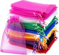 OrganzasäCkchen Ca. 100 StüCk Bunt 10X15 Cm GeschenktüTen Hochzeit Party Schmuck