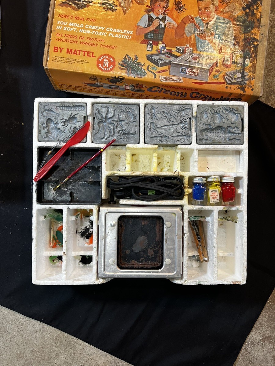 Vintage 1964 Mattel Creepy Crawlers THINGMAKER And Maker