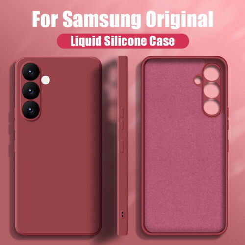 Funda de silicona líquida para Samsung S24 FE Ultra S23 S22 S21 cubierta blanda a prueba de golpes - Imagen 34 de 35