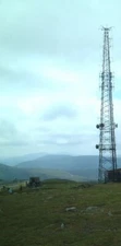 Photo 6x4 Radio Mast on Snaefell 621 metres above sea level. Close to the c2002
