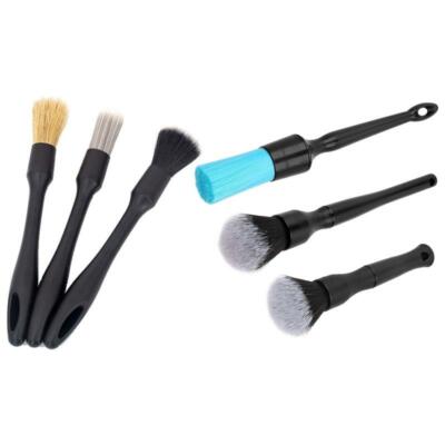 3Pcs Auto Car Detailing Brush Set,Detail Cleaning Brushes for Wheels Air Vents