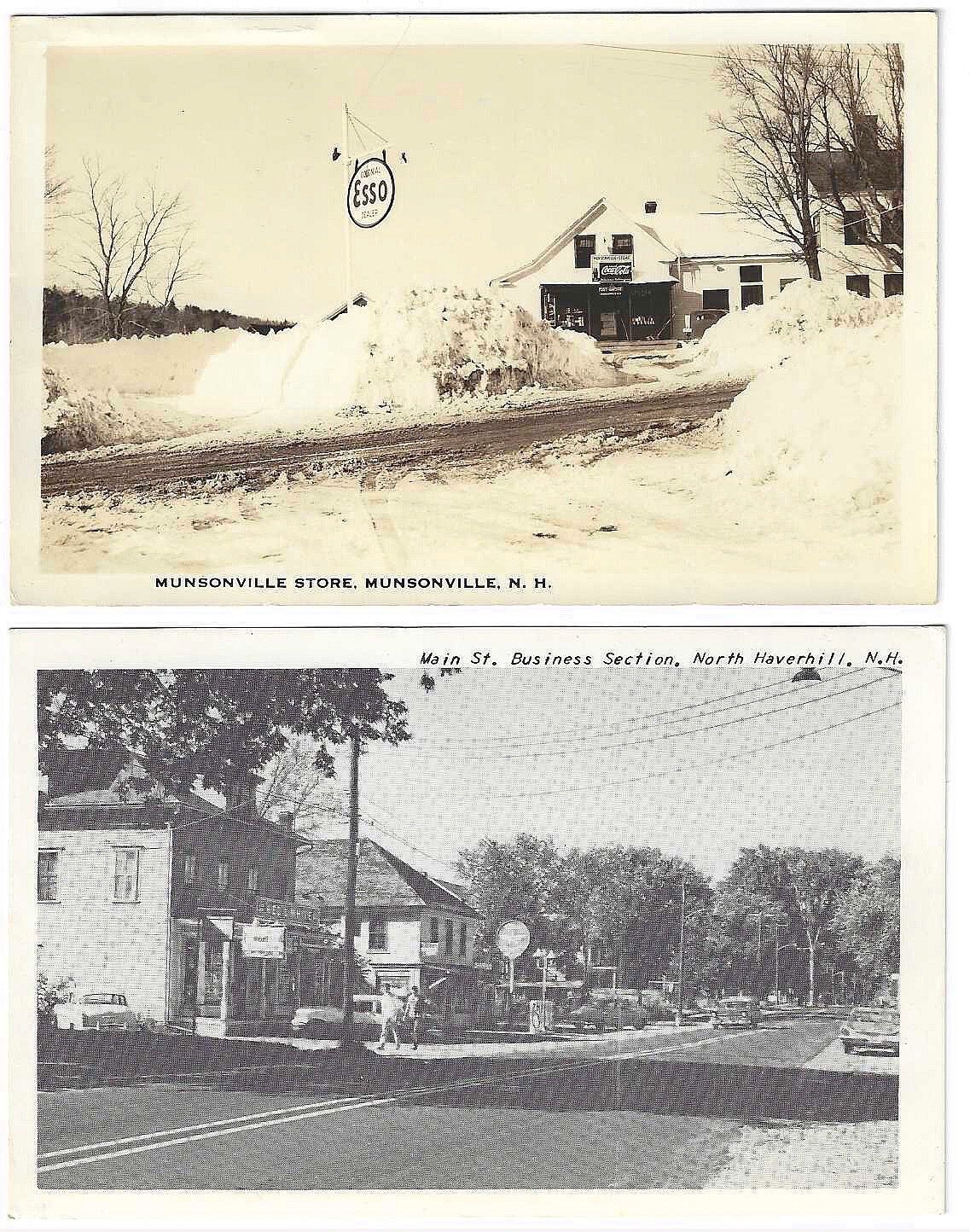 RPPC Munsonville NH Store, ESSO, CocaCola; PhotoStyle Main St. North