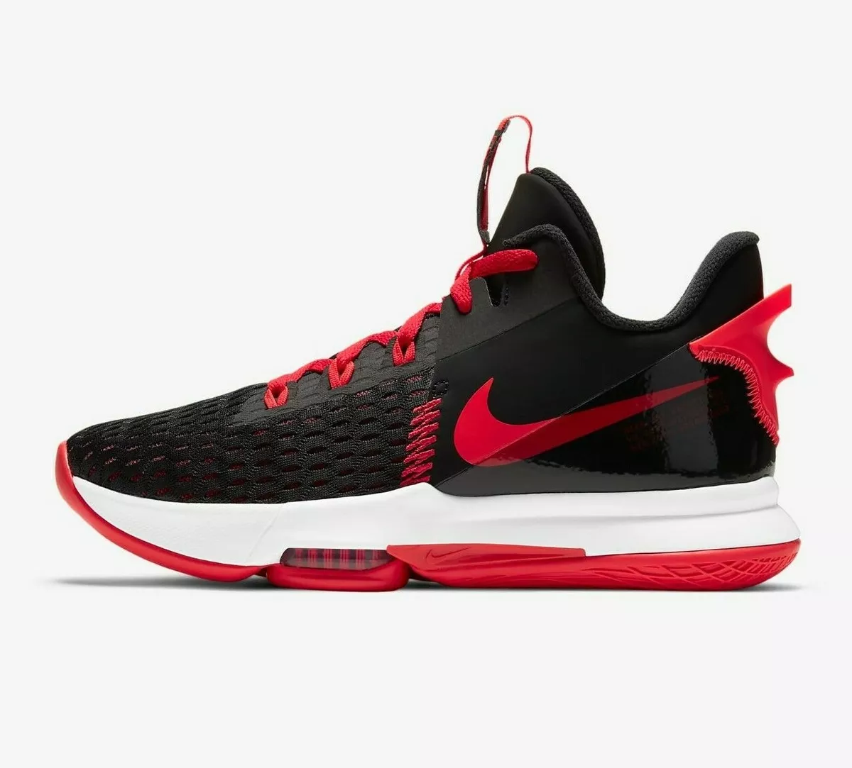 Men's Nike LeBron Witness 5 Basketball Shoes Black Red Size 10-15  [CQ9380-005]