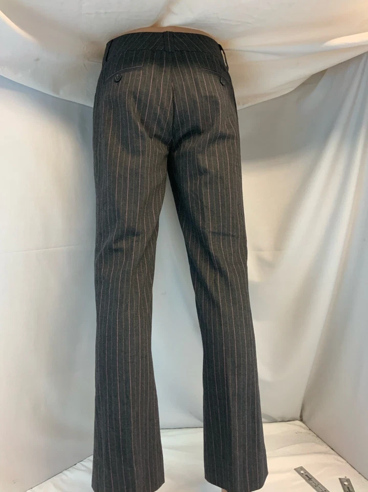 Etcetera Bootcut брюки размер 6 серый поли шерсти эластичной фиолетовый полоски YGI I1-35 - Изображение 4 из 4