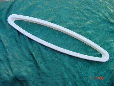 SEA RAY SEARAY PORTHOLE BOAT BOW WINDOW RING  NEW OVAL 23-5/8 X 5-1/4 WHITE USA
