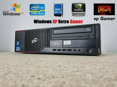 Windows XP Gamer PC Fujitsu Retro Computer i5 2th 4x3,10GHz 4GB 500GB GeForce
