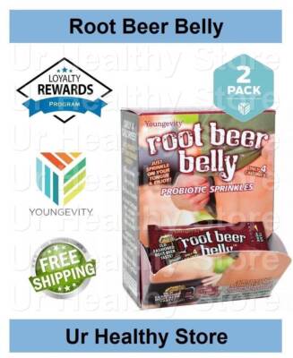 Root Beer Belly - 30 Count Box (2 PACK) Youngevity Sticks **LOYALTY REWARDS**