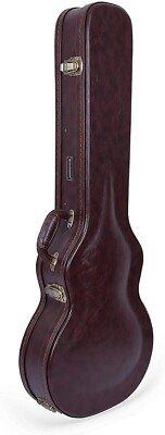 Crossrock Electric Guitar Case fit Les Paul, Semi-vintage Arched Hardshell