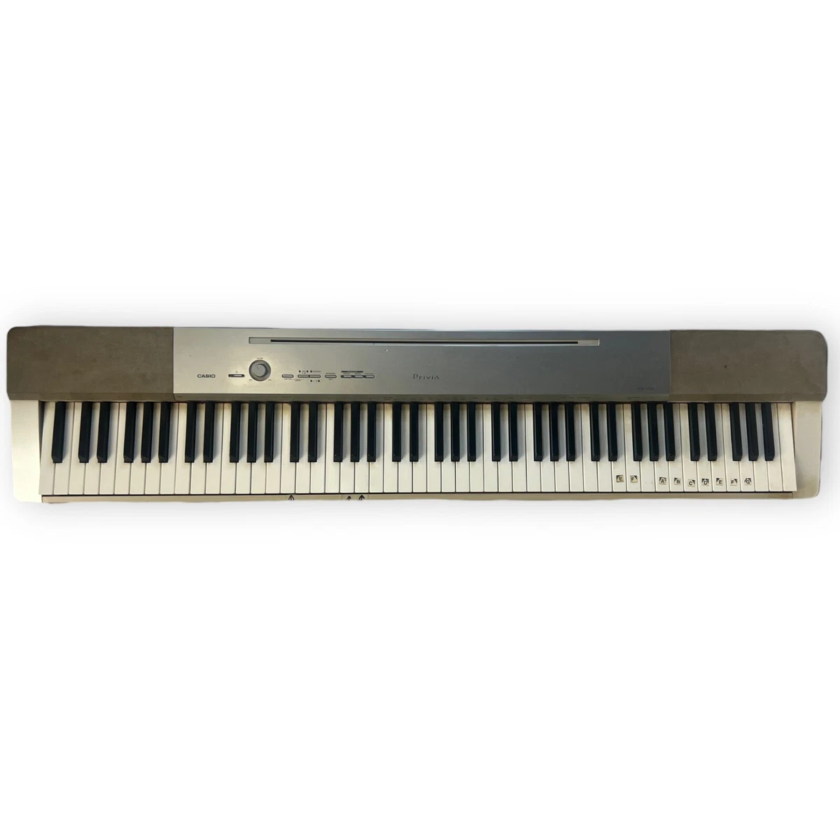 As is - Casio Privia PX-150WE Digital Piano Silver w/power supply