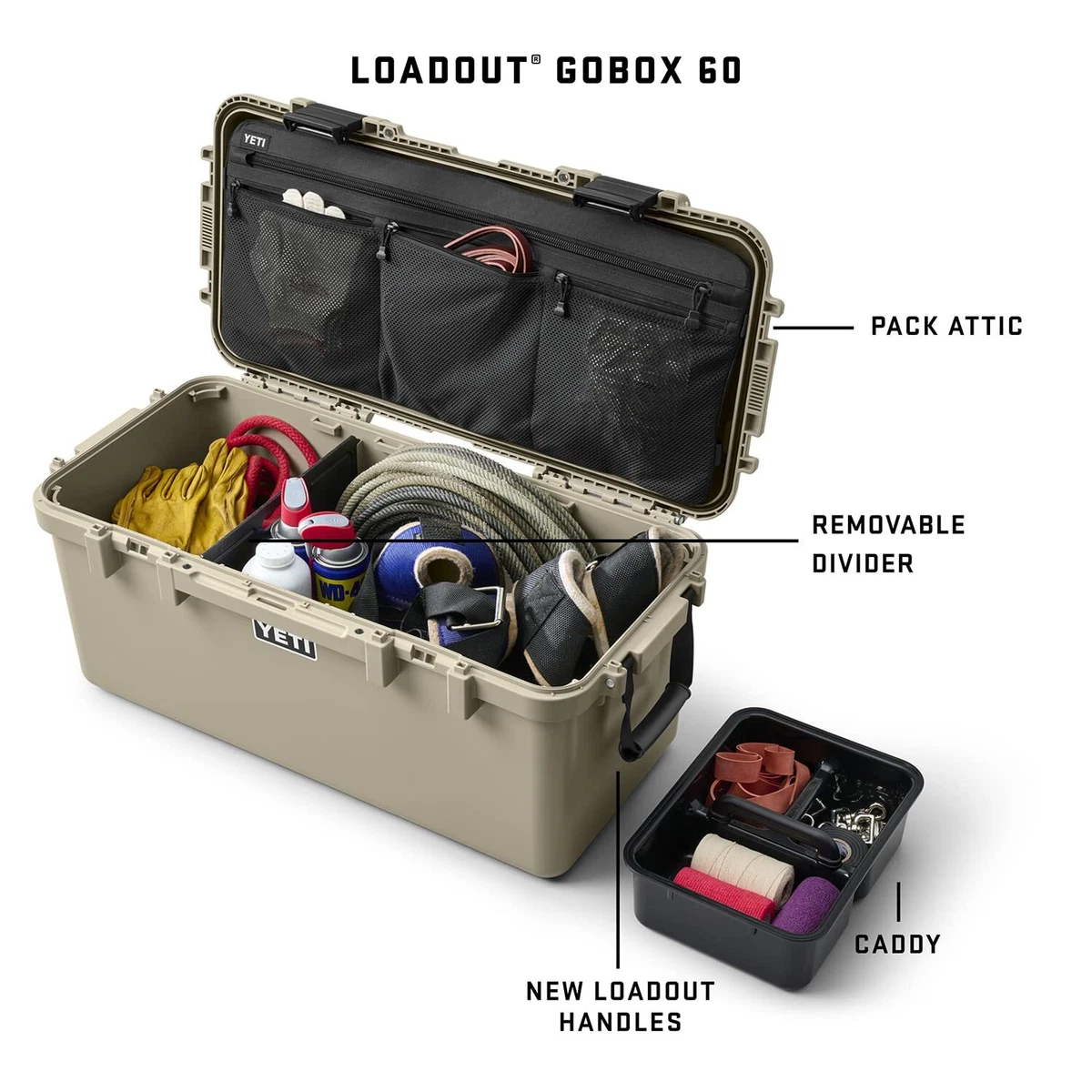 Yeti LoadOut Black Caddy - Groom & Sons' Hardware