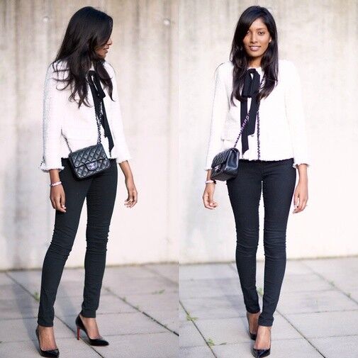 Zara Ecru White Tweed Jacket Blazer Bow aso Celebs 2240/627 Zara Ecru White Tweed Jacket Blazer Bow aso Celebs 2240/627