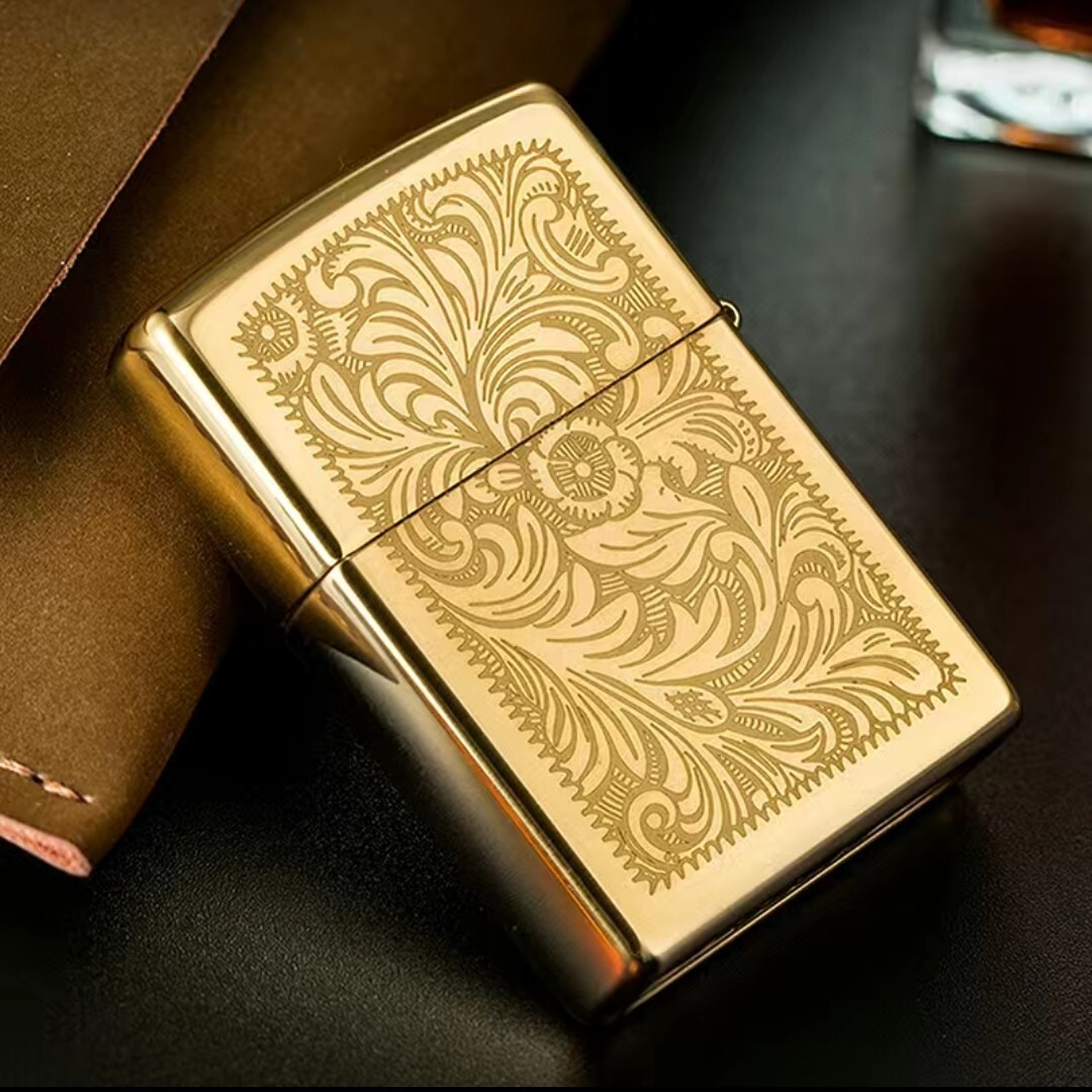 ZIPPO Venetian High Polished Brass Lighter Zippo Lighter 100