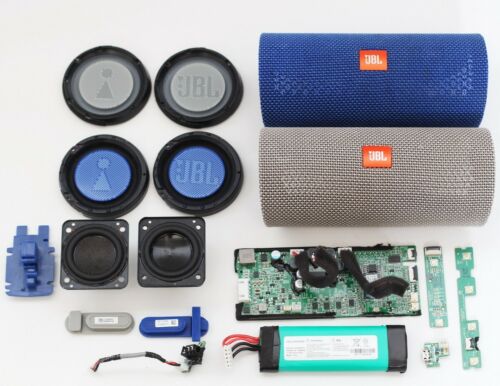 JBL Flip 4 Ricambi Scheda/Porte/Batteria/Altoparlante/Griglia/Copertura/Radiatore - Foto 1 di 70