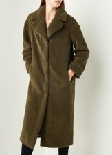 Stand Studio, Bn, Rrp £380, Camille Cocoon, Faux Fur/teddy Coat, To Fit Uk12-16