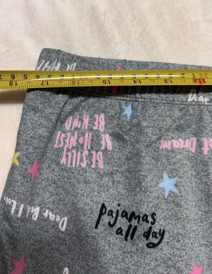 Joyspun Women's Short Sleeve Tee and Joggers Pajama Set, 2Piece, LARGE