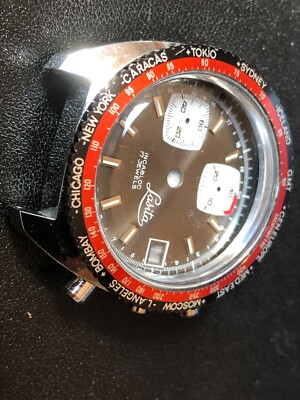 Konvolut Box + Zifferblatt NOS für Lasita / Valjoux 7765 Chronograph