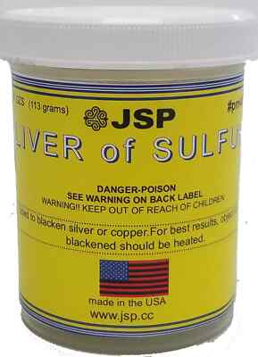 Liver Of Sulfur 32 Oz Jar Beadsmith Antique Patina Metals Jewelry Silver Gold