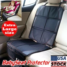 Car Seat Protector Mat Booster PADDED Cushion Leather Cover Kick Mat Pads Baby