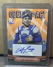 2023 Topps BL Opening Act Autographs Orange Foil #OAA-FA 9/25 Francisco Alvarez!