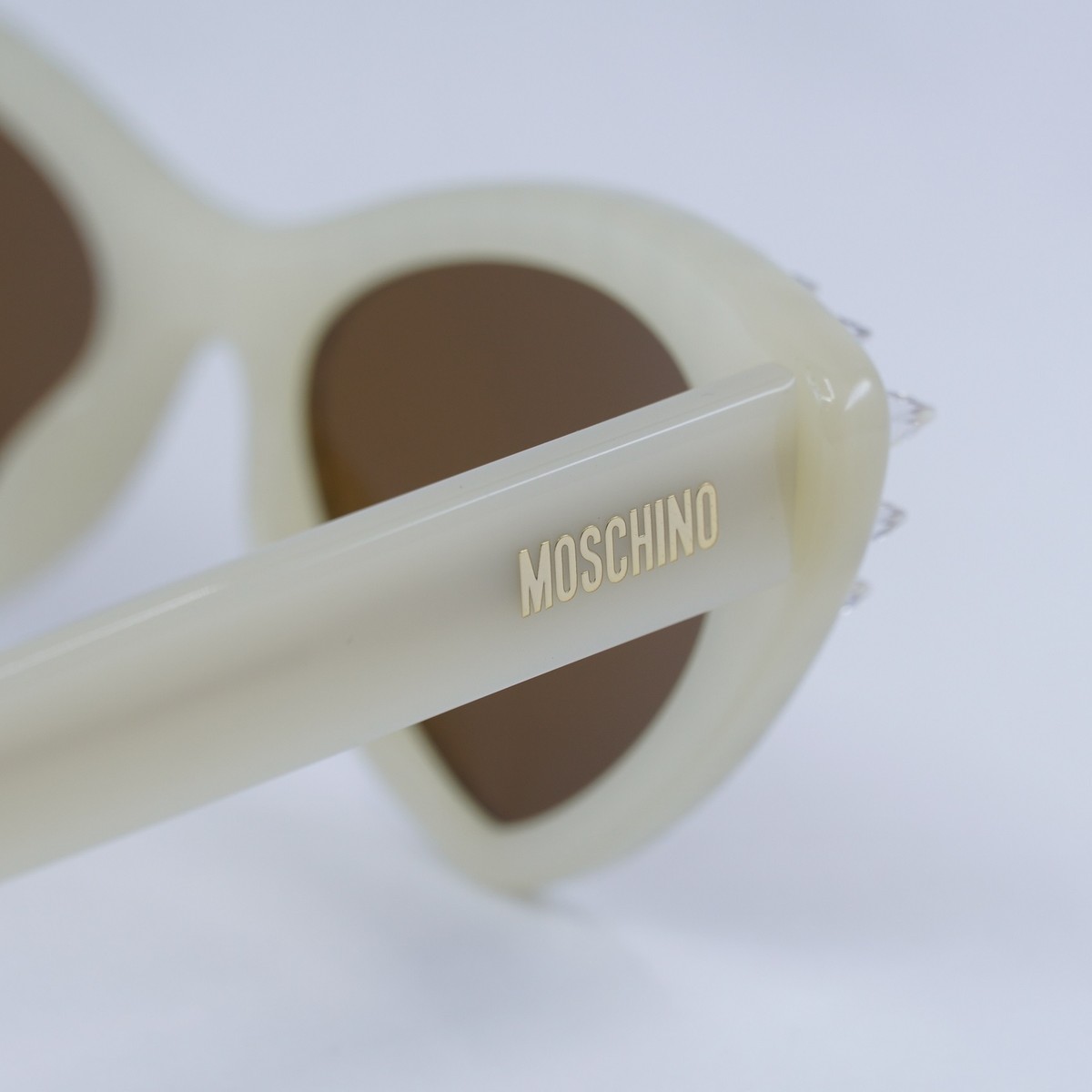 Moschino MOS006/S/STR 0SZJ 70 Ivory/Brown 52-18-140  display picture 3