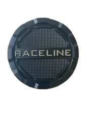 Raceline Wheels BC131C-FB BG131 Matte Black Chrome Logo Wheel Center Cap