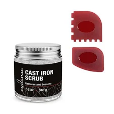 Cast Iron Cleaning & Restoring Scrub | Removes Rust Without Scratching & Care Be