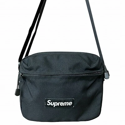 【Sac】BOÎTE SUPRÊME logo SAC BANDOULIÈRE CORDURA sac bandoulière noir bon du Japon