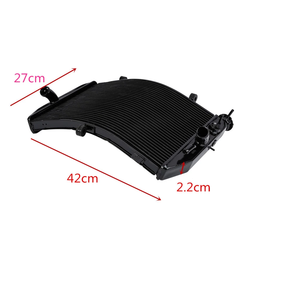 Radiator Cooling Cooler Fit For Suzuki GSXR600 GSXR 600 2004-2005 04 05 Aluminum - Image 2 of 4