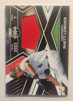 2023 Panini Elite Extra Edition Rhett Lowder Relic #FR-RHL