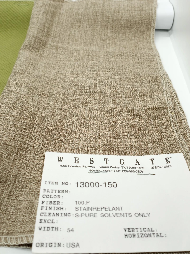 De colección Dos Westgate Tela Cuadrada Imitación Dupioni Seda Tejido Espiga Sólida Foto 3 de 4