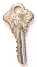 Vintage Key Curtis Ind SC-I Eastlake O Appx 2" Replacement Lock 