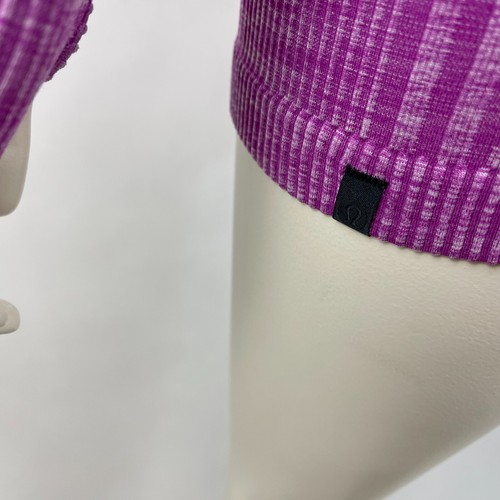 Lululemon Rest Less Pullover Ultra Violet Women 6? Long Sleeve Crew Neck Stretch - Picture 8 of 10