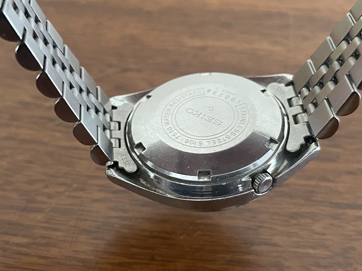 SEIKO 5 ACTUS 25 JEWELS AUTOMATIC *BLUE SUNBURST* 6106-7510 SEIKO 5 ACTUS 25 JEWELS AUTOMATIC *BLUE SUNBURST* 6106-7510
