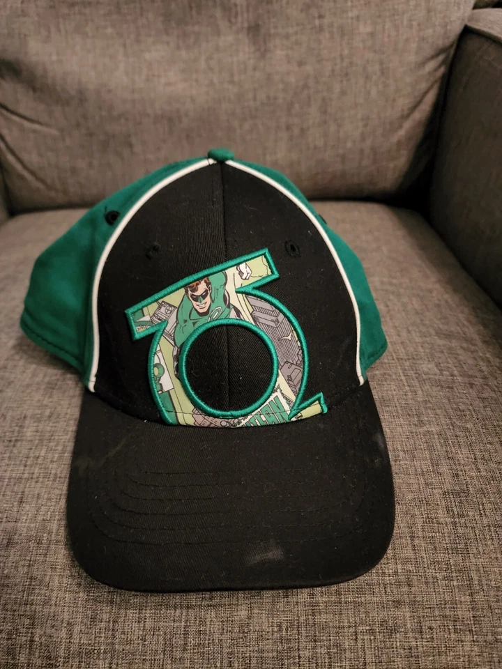 Vintage DC Comics The Green Lantern Comic Book Hat Cap Small Medium - Image 2 of 4