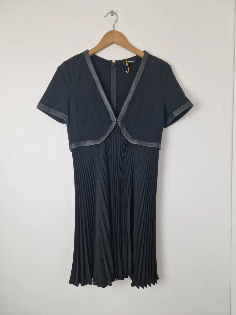strapless open back dress Blue Stripe Cotton Pleated Shirt Dress - Mini Dresses main image 1