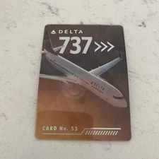 Delta Air Lines Collectible Pilot Trading Card Boeing 737-900ER No.53 New 