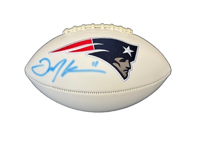 Julian Edelman Signed New England Patriots Logo Football JSA | eBay