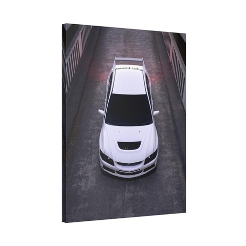 Mitsubishi Evo 8 High Resolution Museum Quality Vertical Car Canvas Print #014 - Picture 4 of 10