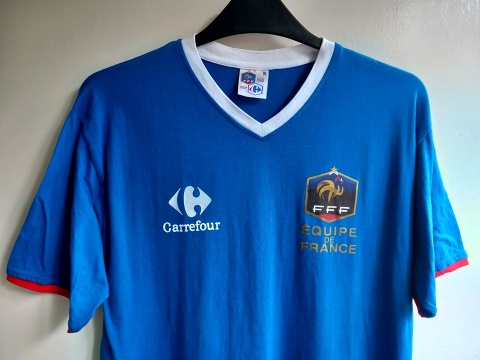 FRANCE NATIONAL FOOTBALL TEAM T SHIRT JERSEY OFFICIAL PRODUCT CARREFOUR france-national-football-team-t-shirt-jersey-official-product-carrefour