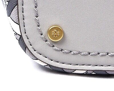 Latest New Tory Burch Gray Geo Logo Large Tote Shopping Bag Latest New Tory Burch Gray Geo Logo Large Tote Shopping Bag