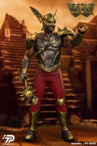 In Stock Premier Toys PT0005 1/6 Black Adam Hawkman Eagle Warrior Action Figure - Picture 13 of 17
