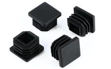 1.5 Inch (38 Mm) Square Plastic Plugs Tubing End Caps for Square Tubing Post (8