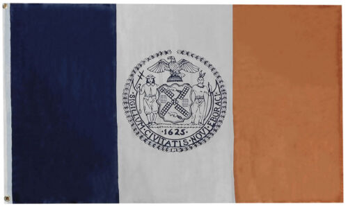 3x5 New York City NY 100% Polyester 100D Flag 3'x5' House Banner Brass Grommets - Picture 1 of 4