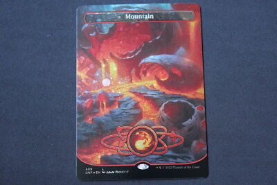 Mountain 489 Borderless Galaxy Foil 489 MTG Unfinity (UNF) Land NM