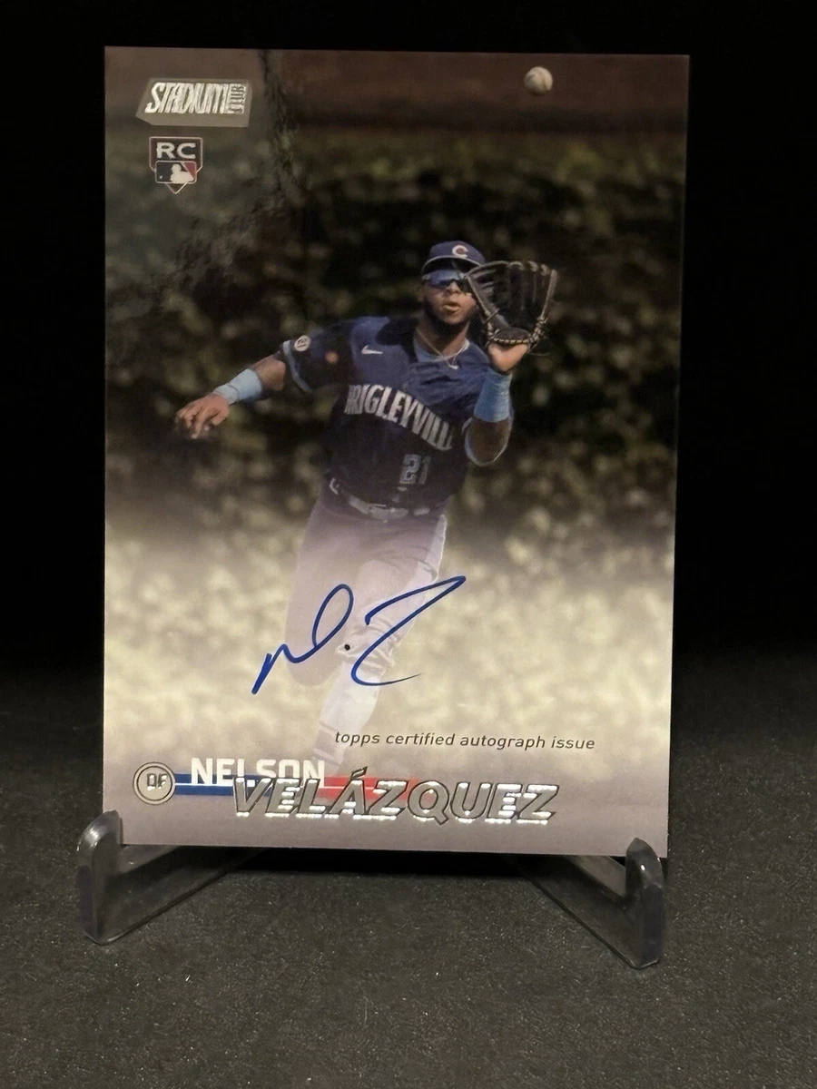 スポーツ選手 stadium club topps auto NELSON VELAZQUEZ NELSON VELAZQUEZ 2023 TOPPS STADIUM CLUB ROOKIE AUTOGRAPH RC AUTO