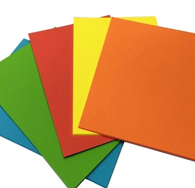 WORLD OF COLOUR Card Making Coloured Sheets A4 Size Art Craft Kids Activity Scrap Paper Cards