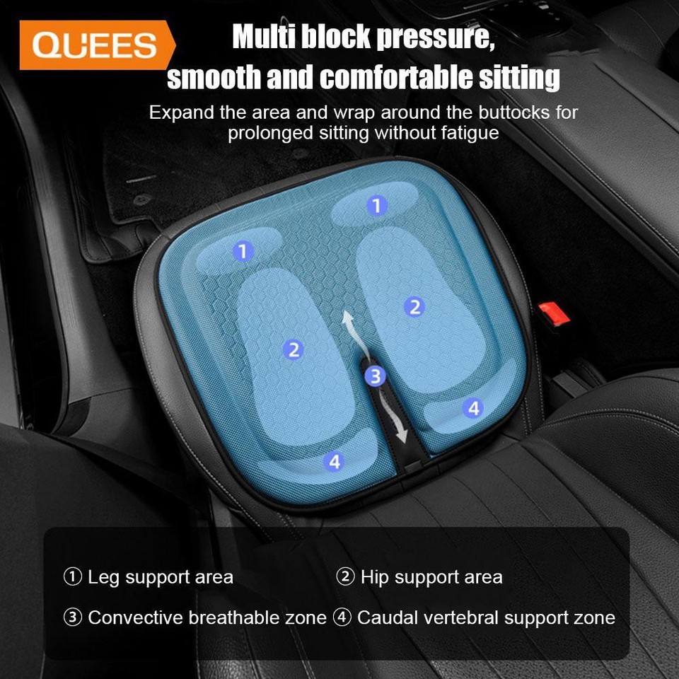 QUEES Qiao's Lingxue Seat Cushion Ice Gel Single Sheet Cushion for Long