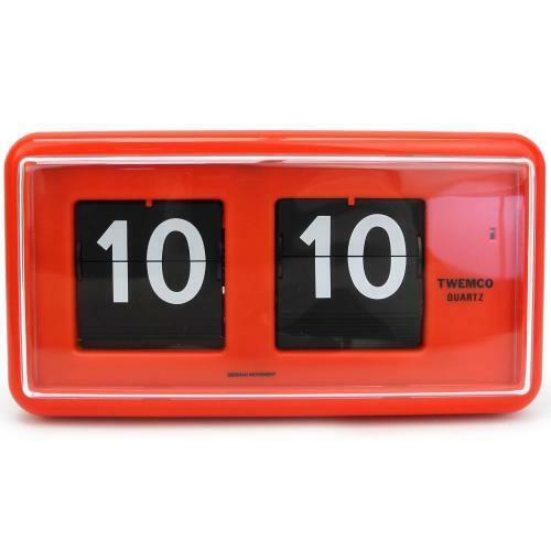 TWEMCO Rectangular Style Retro Bedroom Desktop Flip Clock QT30 Red - GQT30R