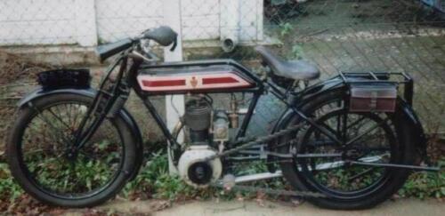 Registration front number plate RE 6605  ..  off my Stolen 1917 Rover Motor Bike - Picture 1 of 11