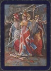 Playing Cards Single Card Old Antique Wide * WW1 BRITANNIA * Military War Art